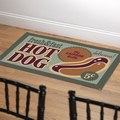 Best Hot Dogs in Town Personalized Throw Rug